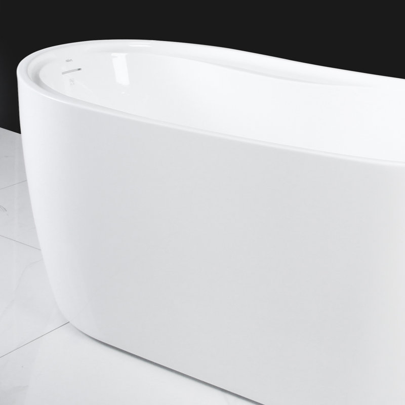 FerdY 60'' x 31.5'' Freestanding Soaking Acrylic Bathtub Wayfair